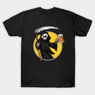 Grim Reaper Death Halloween Beer Party T-Shirt